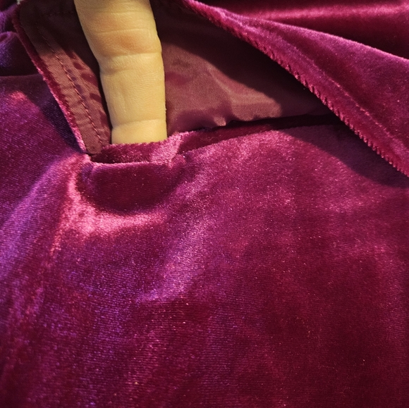 Coldwater Creek Maroon Velvet Vest Size 18W - Picture 2 of 5
